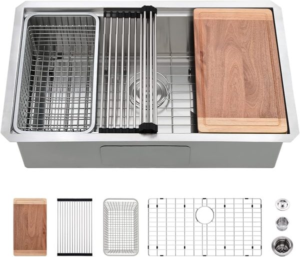 Stainless Steel Undermount Sink VASOYO Modern-0
