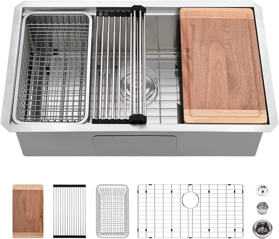 VASOYO undermount sink installed in a modern kitchen