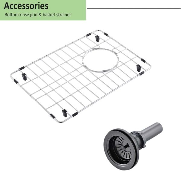 Wesliv Black Bar Sink Undermount Stainless Steel Kitchen-6