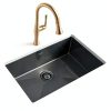 Ruvati Black Stainless Steel Kitchen Sink Undermount Modern-1