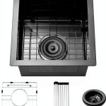 Bar Prep Sink PEPO Undermount Gunmetal Black-0
