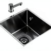 Bar Prep Sink PEPO Undermount Gunmetal Black-1