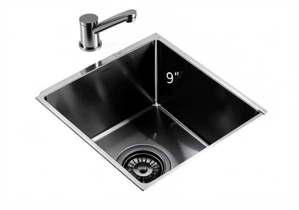 Bar Prep Sink PEPO Undermount Gunmetal Black-1
