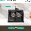 Talllor Bar Sink Gunmetal Black Stainless Steel Drop In-5