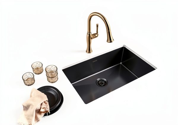 Ruvati Black Stainless Steel Kitchen Sink Undermount Modern-3