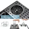 VASOYO Undermount Sink Black Glass Rinser-7