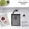 Wesliv Black Bar Sink Undermount Stainless Steel Kitchen-2