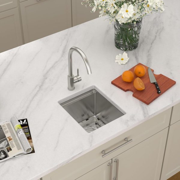 Dcolora Bar Sink Stainless Steel Undermount Compact Design-7