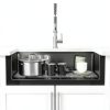 Dcolora Undermount Kitchen Sink Workstation Gunmetal Black-4