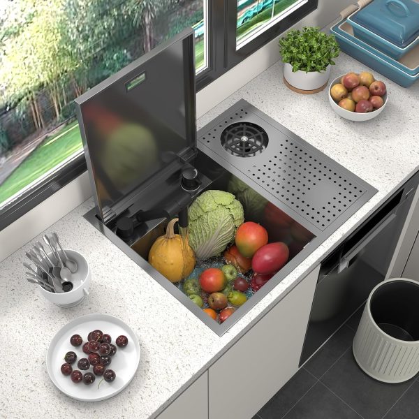 SDGRP Black Concealed Sink Stainless Steel Kitchen-1