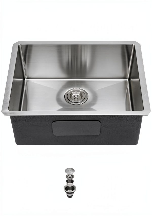 Zeayoun Undermount Kitchen Sink Stainless Steel 23 Inch-0