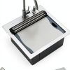 Talllor Outdoor Kitchen Sink Stainless Steel Drop In BBQ-7