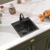 Talllor 15in Gunmetal Bar Sink Stainless Steel-7