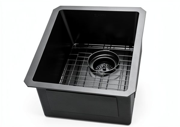 Ruvati Bar Sink Black Stainless Steel Undermount-3