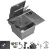 SDGRP Black Concealed Sink Stainless Steel Kitchen-0