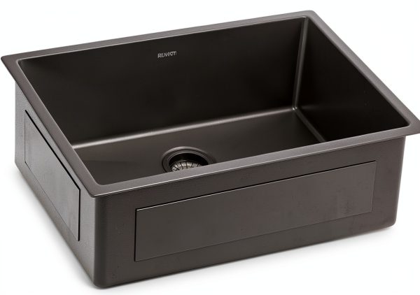 Ruvati Black Stainless Steel Kitchen Sink Undermount Modern-5