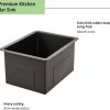 Wesliv Black Bar Sink Undermount Stainless Steel Kitchen-5