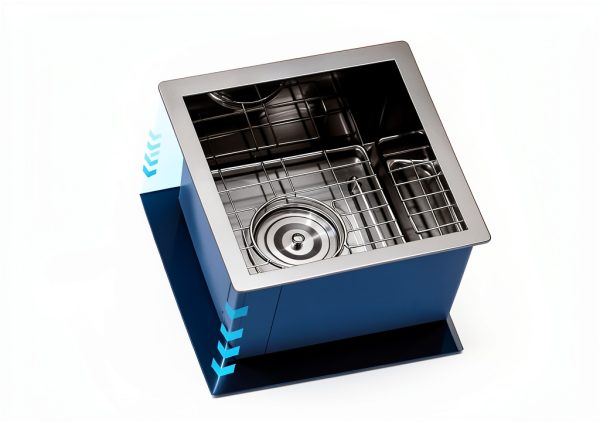Bar Prep Sink PEPO Undermount Gunmetal Black-3