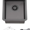 Wesliv Black Bar Sink Undermount Stainless Steel Kitchen-0