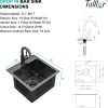 Talllor 15in Gunmetal Bar Sink Stainless Steel-6