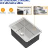 Dcolora Stainless Steel Bar Sink Workstation Cutting Board-6