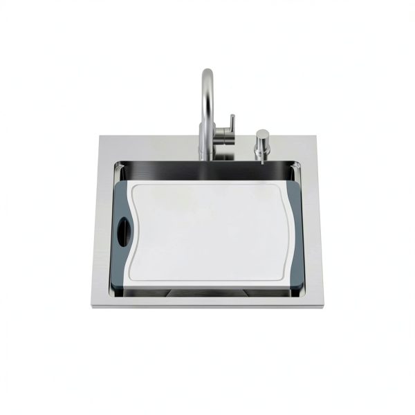 Talllor Outdoor Kitchen Sink Stainless Steel Drop In BBQ-2