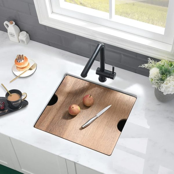 VASOYO Stainless Undermount Bar Sink Black 19x18x10-1