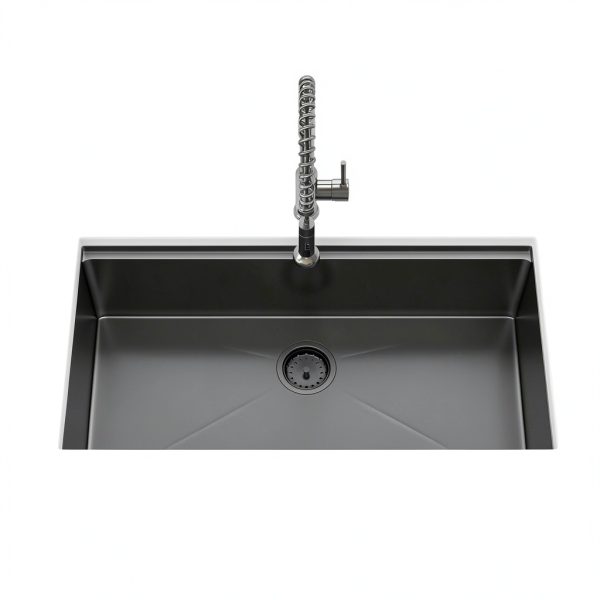 Dcolora Undermount Kitchen Sink Workstation Gunmetal Black-1