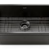 Ruvati Black Stainless Steel Kitchen Sink Undermount Single-2