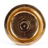 Nantucket Brass Bar Sink Gold Hammered Dual Mount Round-2