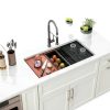 Dcolora Undermount Kitchen Sink Workstation Gunmetal Black-2