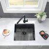 VASOYO Stainless Undermount Bar Sink Black 19x18x10-3