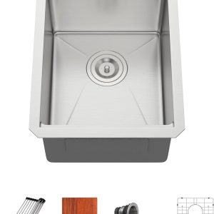 Dcolora Stainless Steel Bar Sink Workstation Cutting Board-0