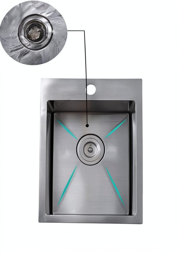 VALISY Stainless Steel Bar Sink Brushed Nickel Topmount-5
