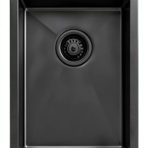Ruvati Bar Sink Black Stainless Steel Undermount-0