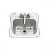 Miligore Bar Sink Stainless Steel Drop In Modern Design-4