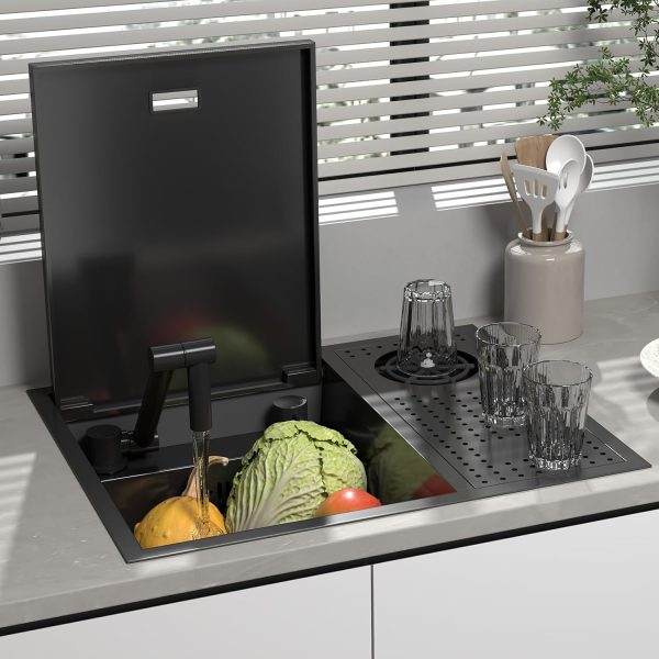 SDGRP Black Concealed Sink Stainless Steel Kitchen-3