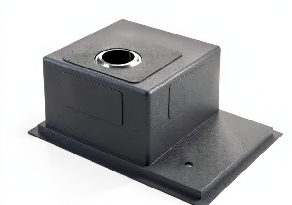 VASOYO Undermount Sink Black Glass Rinser-6