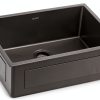 Ruvati Black Stainless Steel Kitchen Sink Undermount Single-4