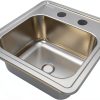 Miligore Bar Sink Stainless Steel Drop In Modern Design-1