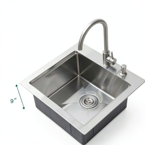 Talllor Outdoor Kitchen Sink Stainless Steel Drop In BBQ-3