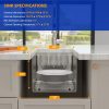 Dcolora Stainless Steel Bar Sink Workstation Cutting Board-4