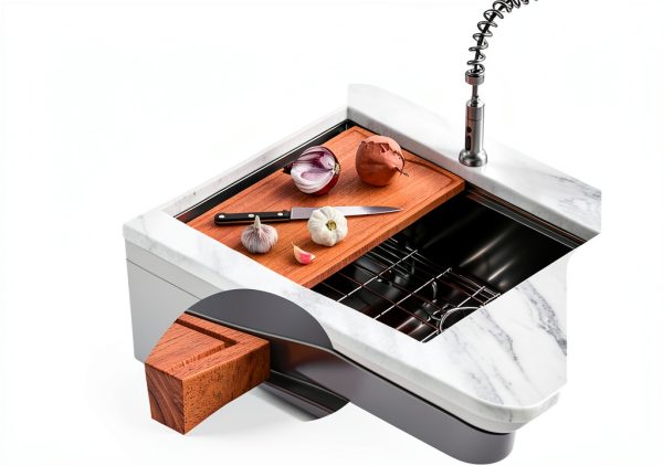 Dcolora Undermount Kitchen Sink Workstation Gunmetal Black-5