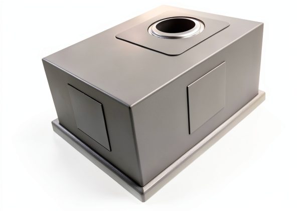 Ruvati Bar Sink Black Stainless Steel Undermount-7