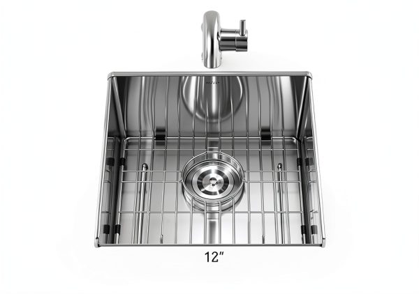 PEPO Bar Sink Undermount Stainless Steel 18x18-1