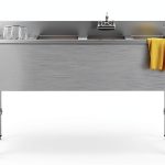 KoolMore 48in Commercial Under Bar Sink Stainless-0