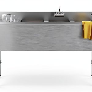 KoolMore 48in Commercial Under Bar Sink Stainless-0