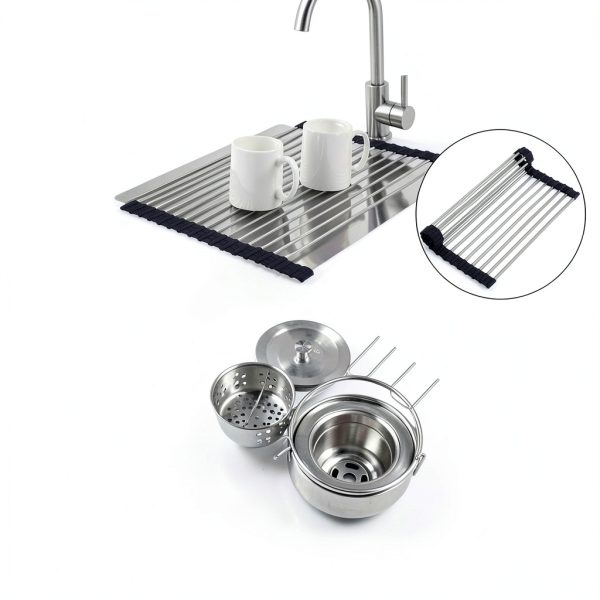 PEPO Bar Sink Undermount Stainless Steel 18x18-4