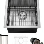 PEPO Bar Sink Undermount Stainless Steel 18x18-0