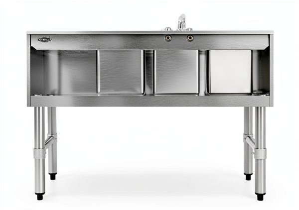 KoolMore 48 in. Stainless Steel Under Bar Sink-9